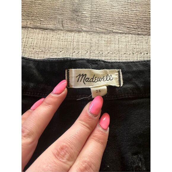 Madewell Denim Utility Zip Skirt in Black Frost | Size 26 - Picture 9 of 9